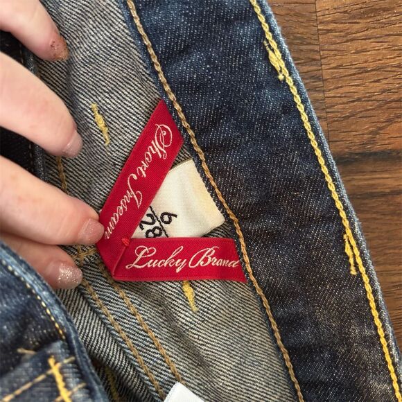 Lucky Brand Women's Lola Straight Jeans Blue Dark Wash Size  6 - Picture 9 of 15